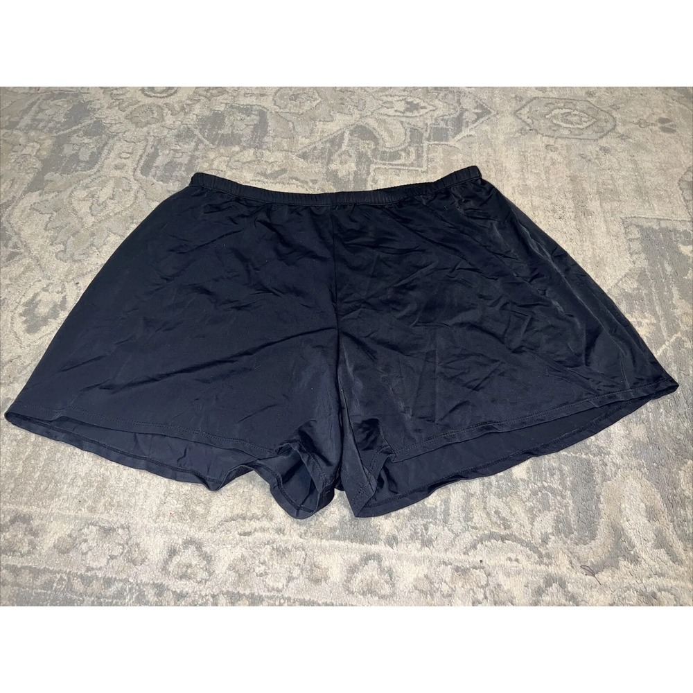 New Swimsuits For All Women's Black Swim Short With Built-In Brief Plus Sz‎ 22